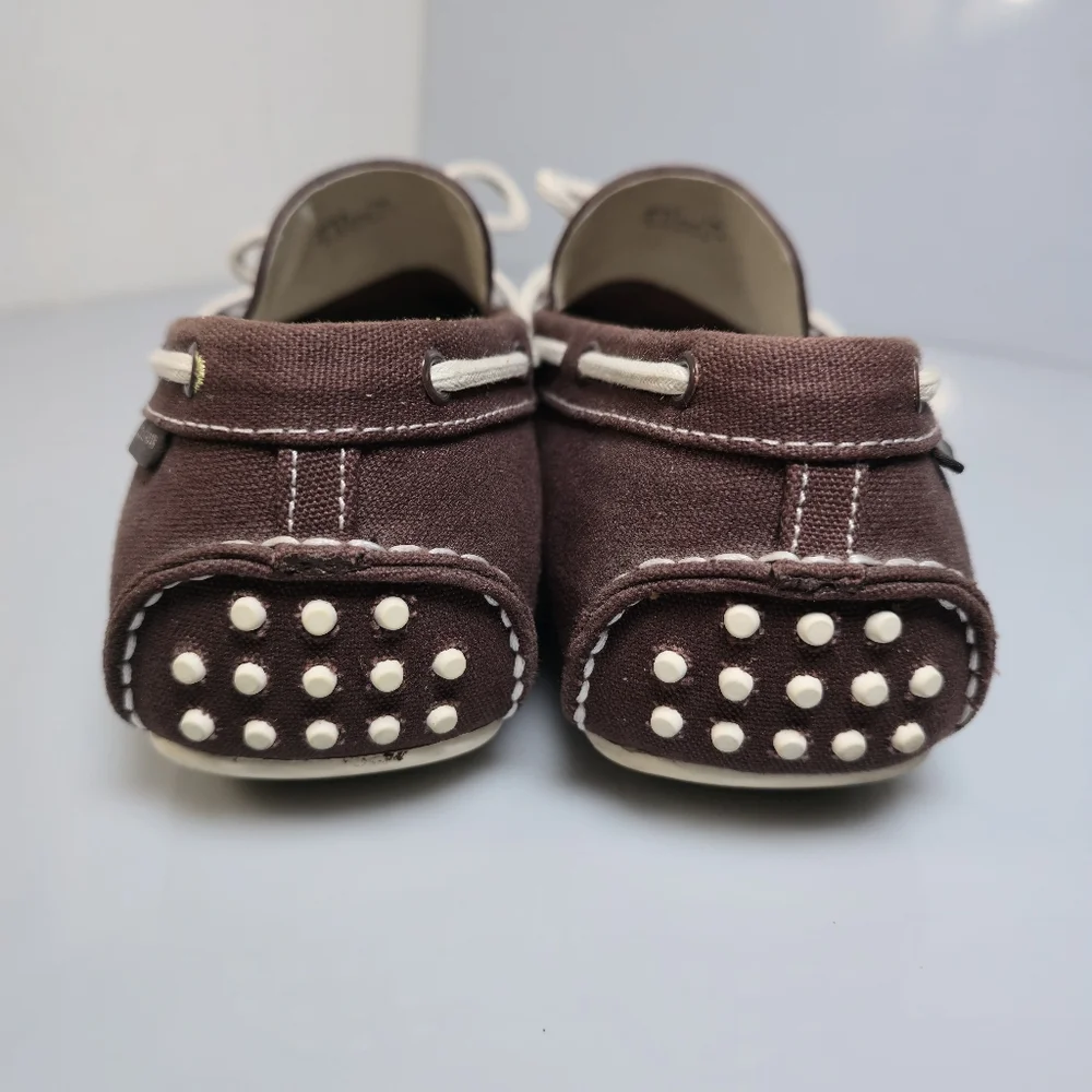 Cole Haan Boothbay Brown Canvas Moc Boat , Driving Shoe's Men's Size 12M